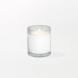 Ribbed Glass Candle
