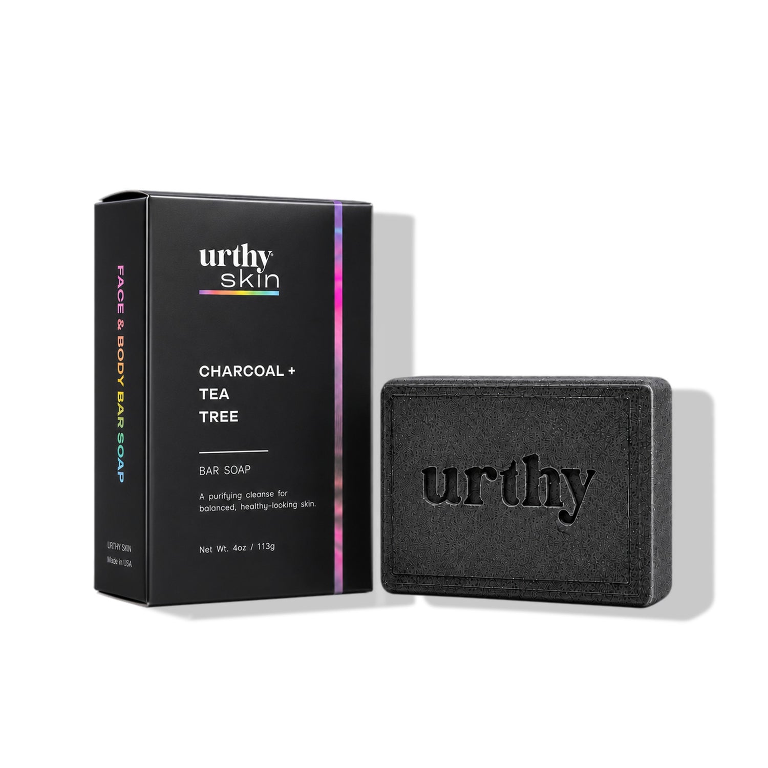 Charcoal Tea Tree Face & Body Bar Soap — Urthy