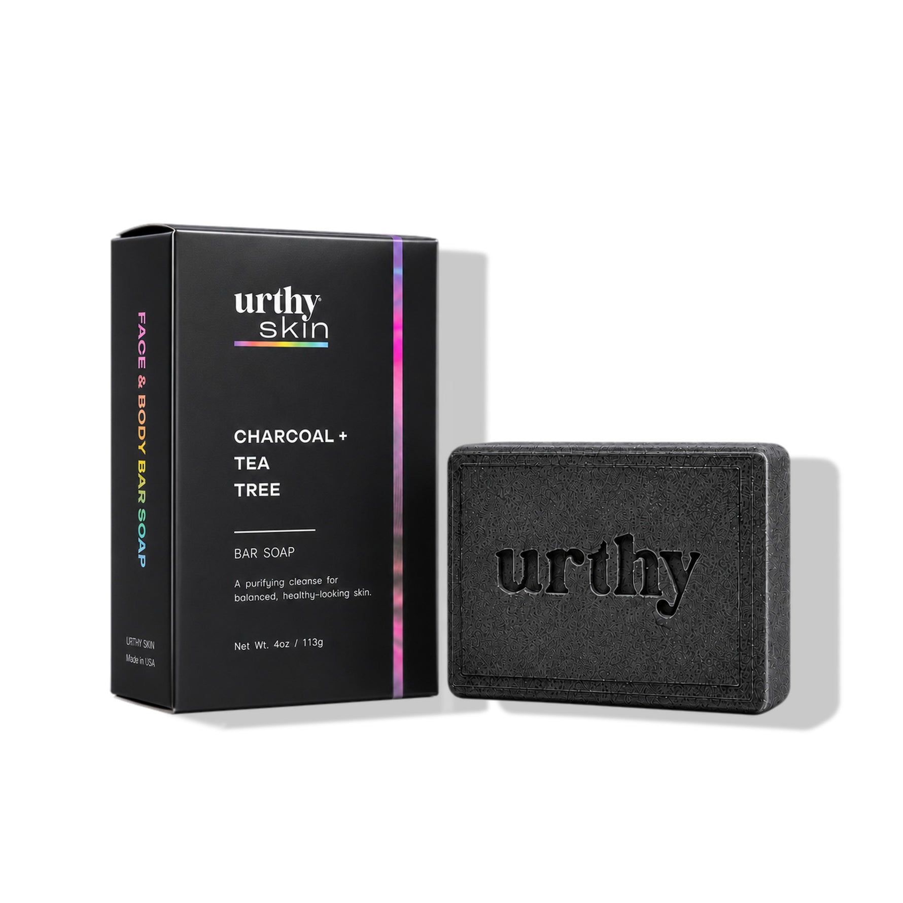 Charcoal Tea Tree Face & Body Bar Soap — Urthy