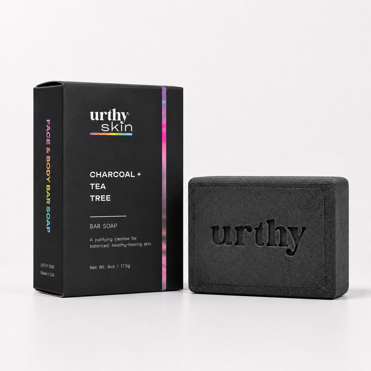 Charcoal Tea Tree Face & Body Bar Soap