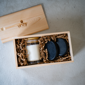 Body Oil Candle Gift Set