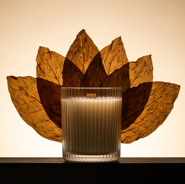 Holiday Ribbed Glass Candles